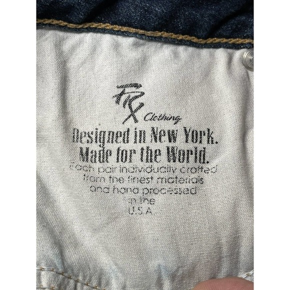 FRX Women’s Size 28 Blue Low Rise Straight Leg Denim Jeans USA Made - Picture 5 of 6